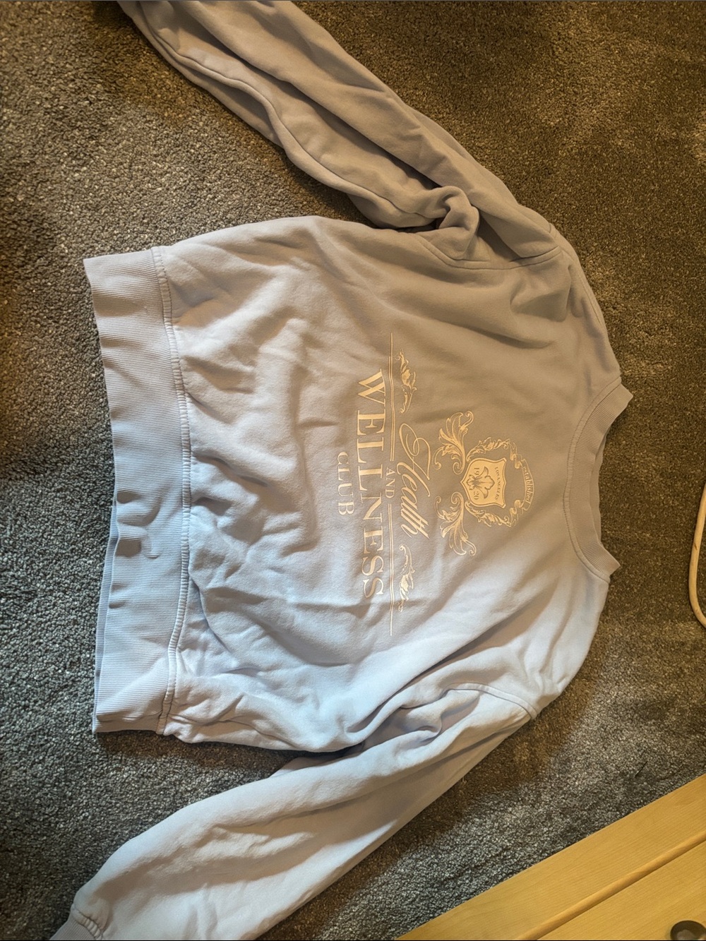 Divided Lavender Crewneck Sweatshirt with Gold Crest